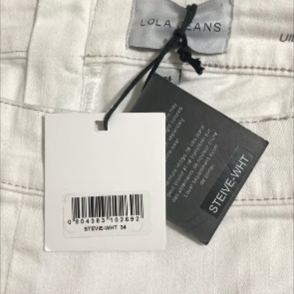 LOLA Jeans STEVIE-WHT Ultra-High Rise Flare Denim Jeans Women's Size 34 - Picture 7 of 8